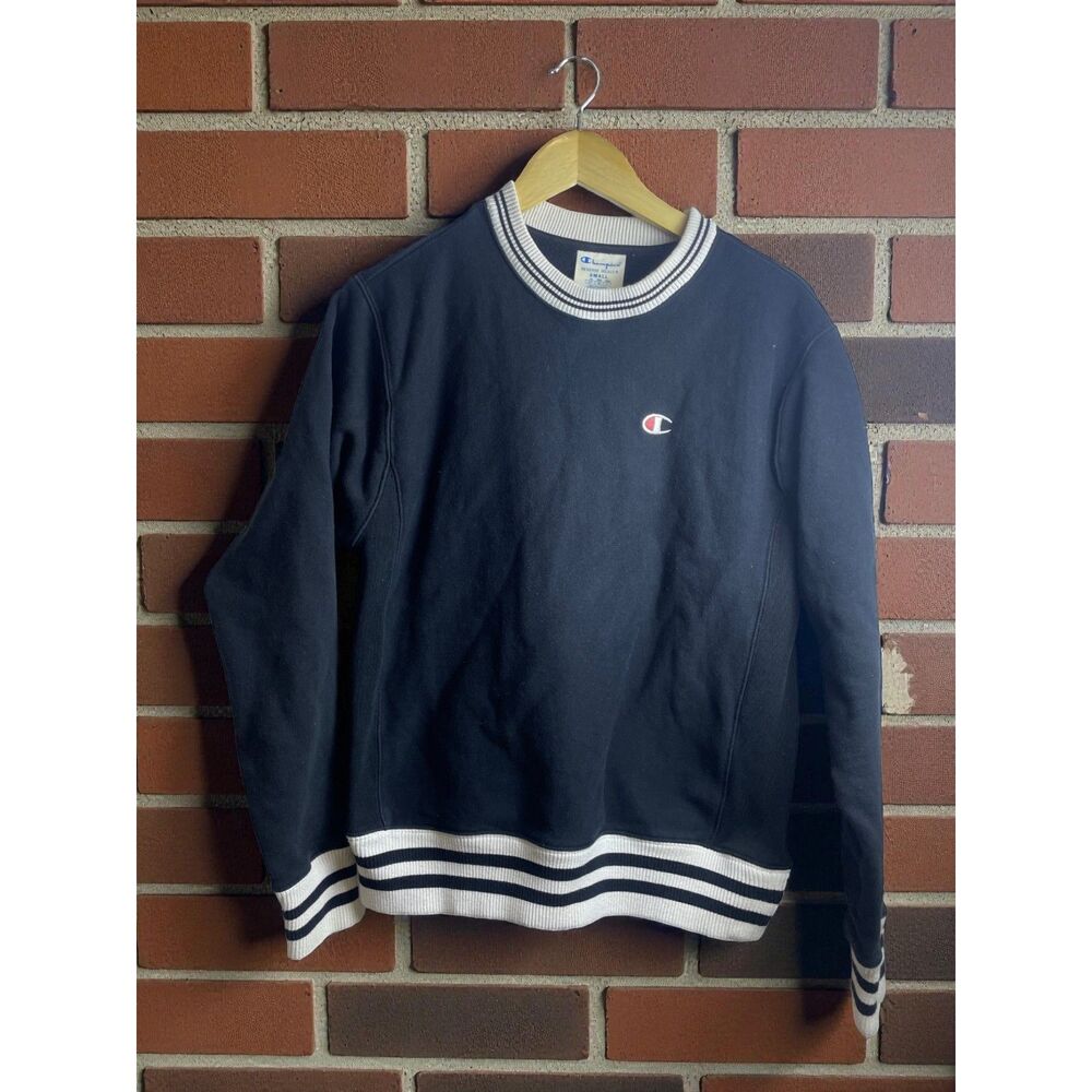 Champion Reverse Weave Black Crewneck Sweatshirt – Size Small